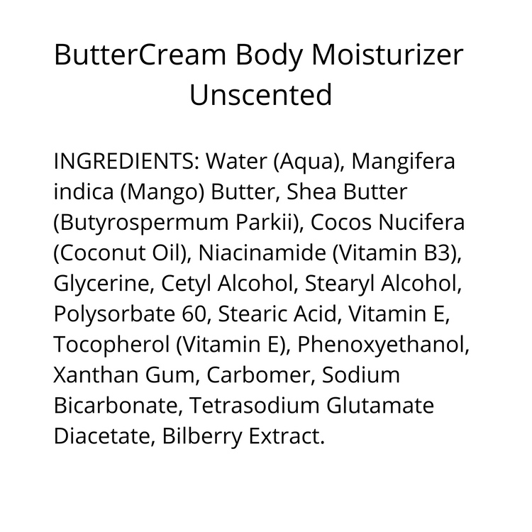 ButterCream Body Moisturizer - Unscented
