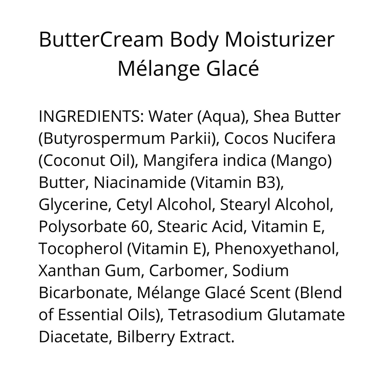 ButterCream Body Moisturizer - Mélange Glacé