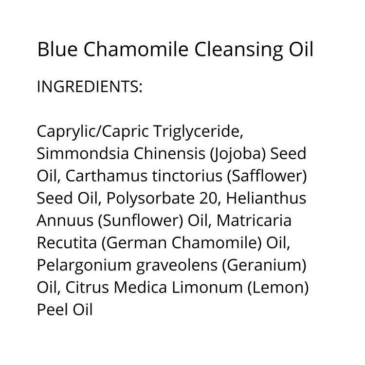 Blue Chamomile Cleansing Oil