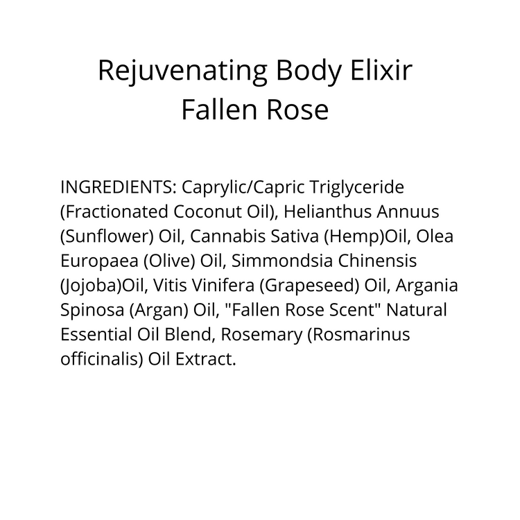Rejuvenating Body Elixir - Fallen Rose